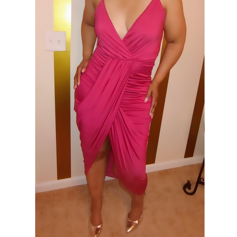 Sexy high-low maxi dress